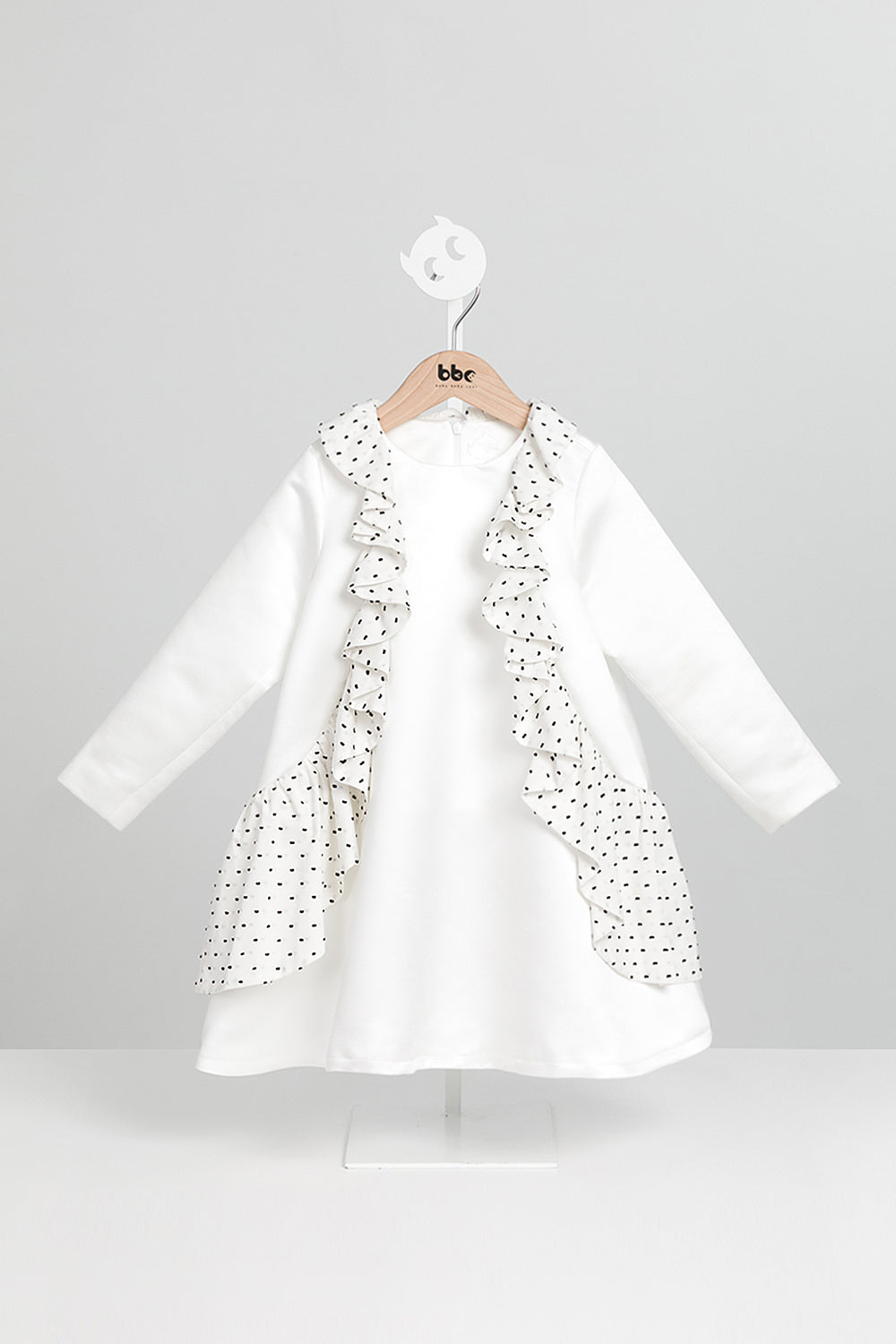 【訂製款】Luxury | 女童 訂製-Sprinkles瑪芬荷葉洋裝 | 長袖荷葉 波浪 立體剪裁