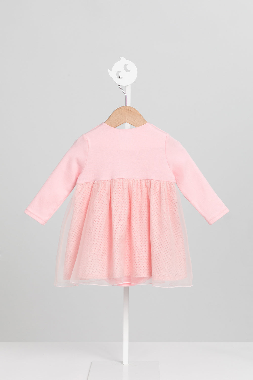 Luxury | 幼兒 Tulle Tale包屁洋裝 | 長袖花瓣 蝴蝶結 多層次