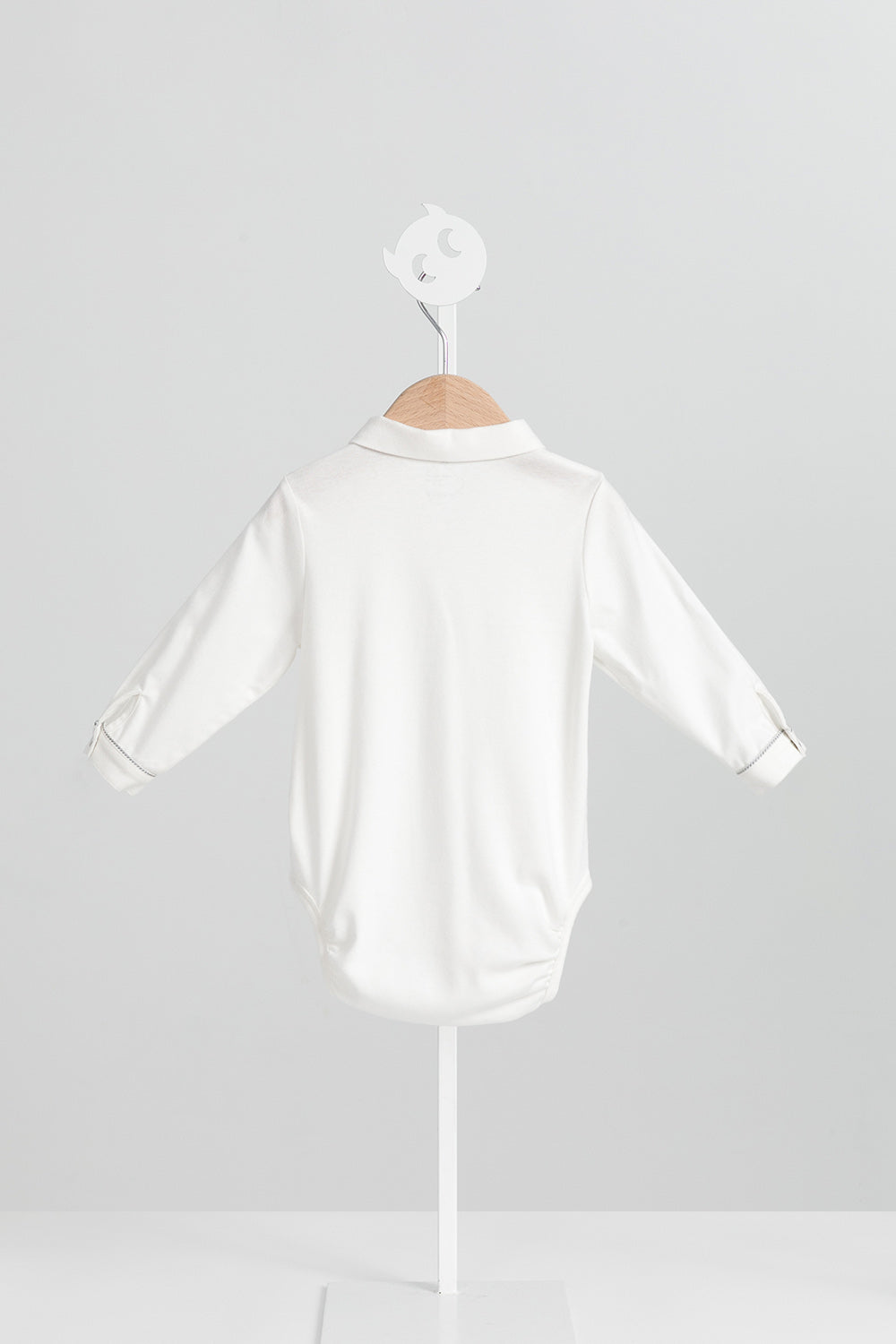 【預購】Main | 幼兒 Monsieur小紳士包屁衣 | 長袖細摺 拼接  | 100%有機棉