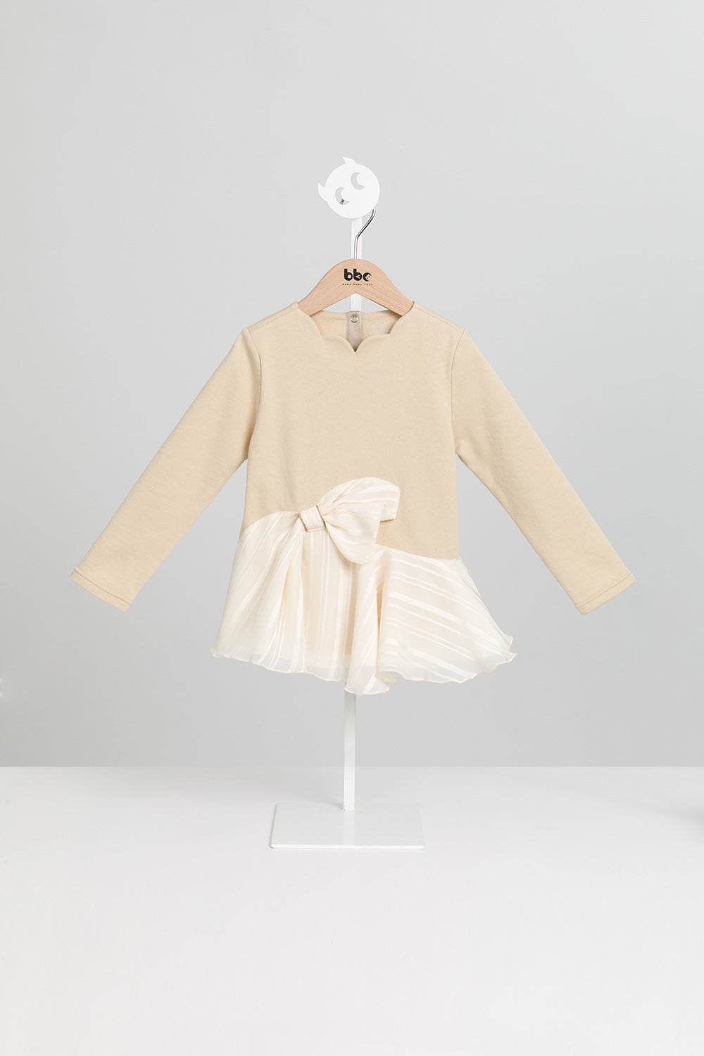 Main | 女童 Ribbon Bloom拼接上衣 | 長袖拼接 荷葉 蝴蝶結 | 100%有機棉