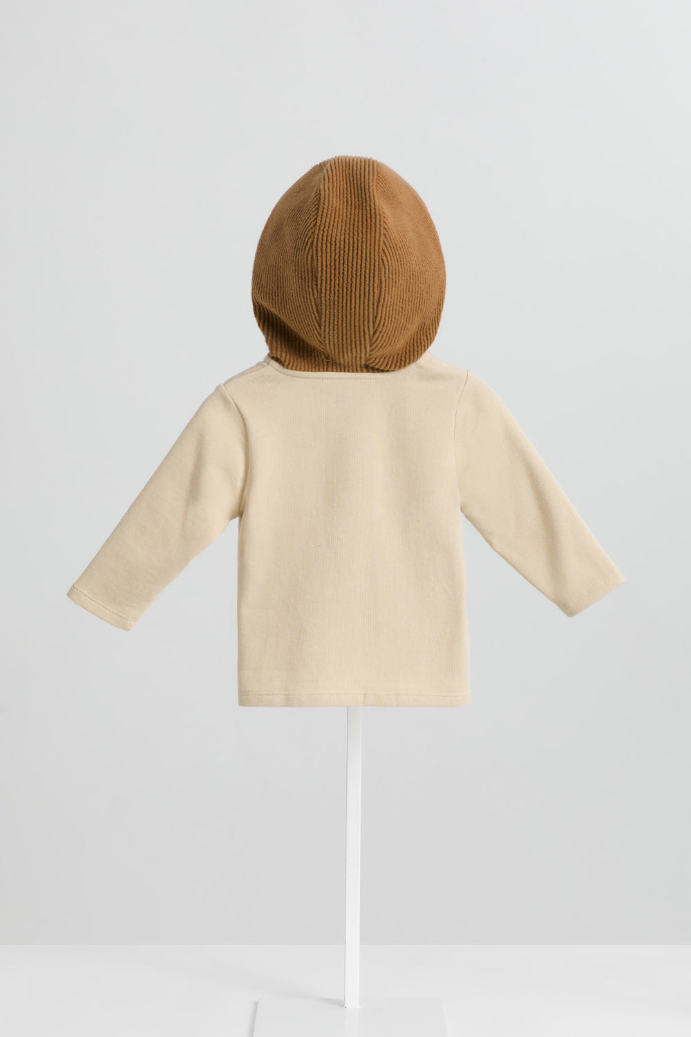 Main | 幼兒 Warm Hug拼接帽Tee | 長袖拼接 運動風 連帽設計 | 100%有機棉