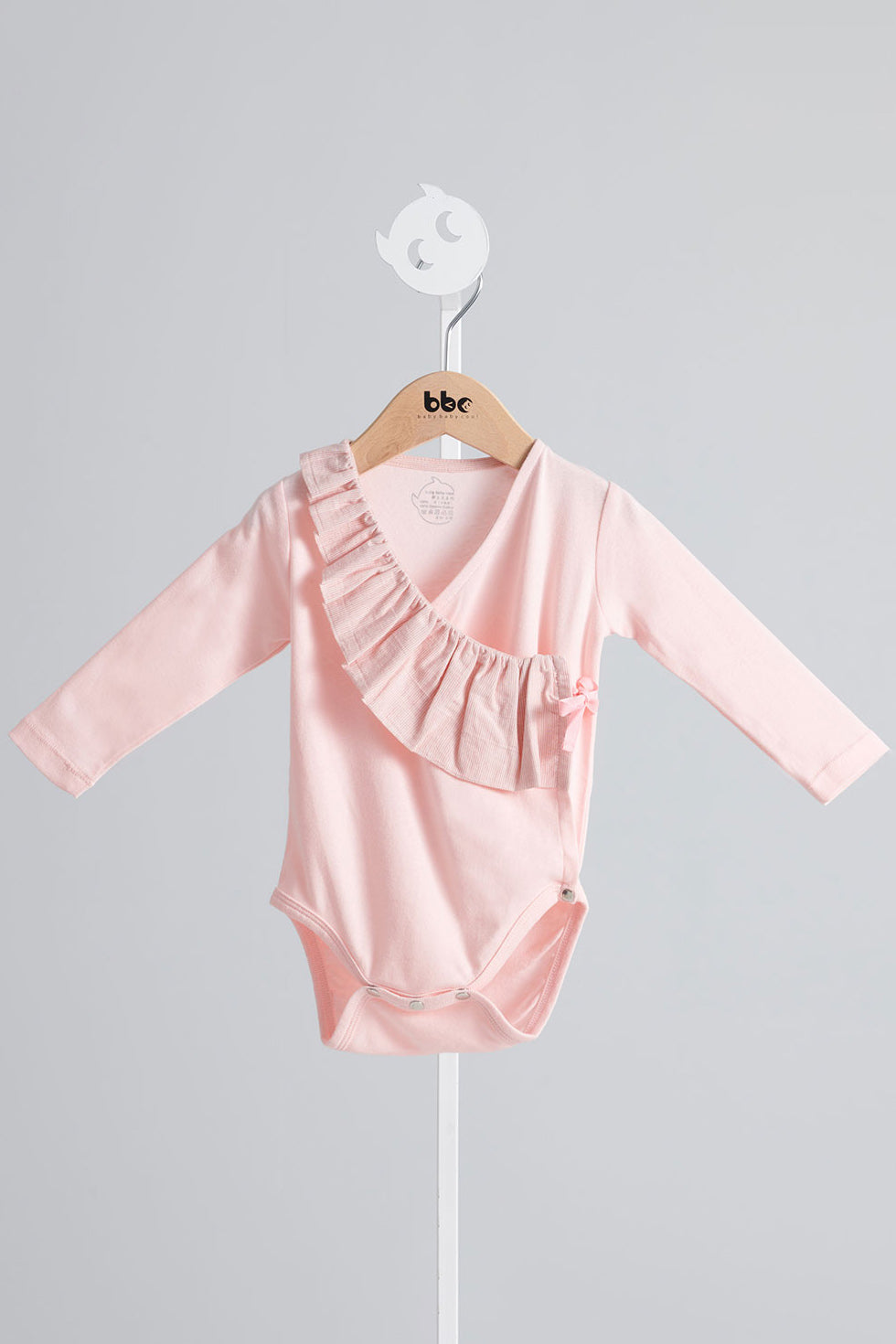 Main | Newborn Newborn Series - Full-open Strappy Lotus Leaf Bodysuit | Spliced Lotus Leaf | 100% Organic Cotton