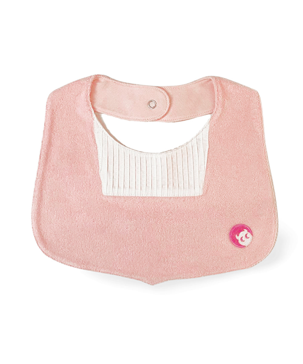 Main | Toddler Pinduck Little Gentleman Bib | Patchwork Accordion Fold | 100% organic cotton