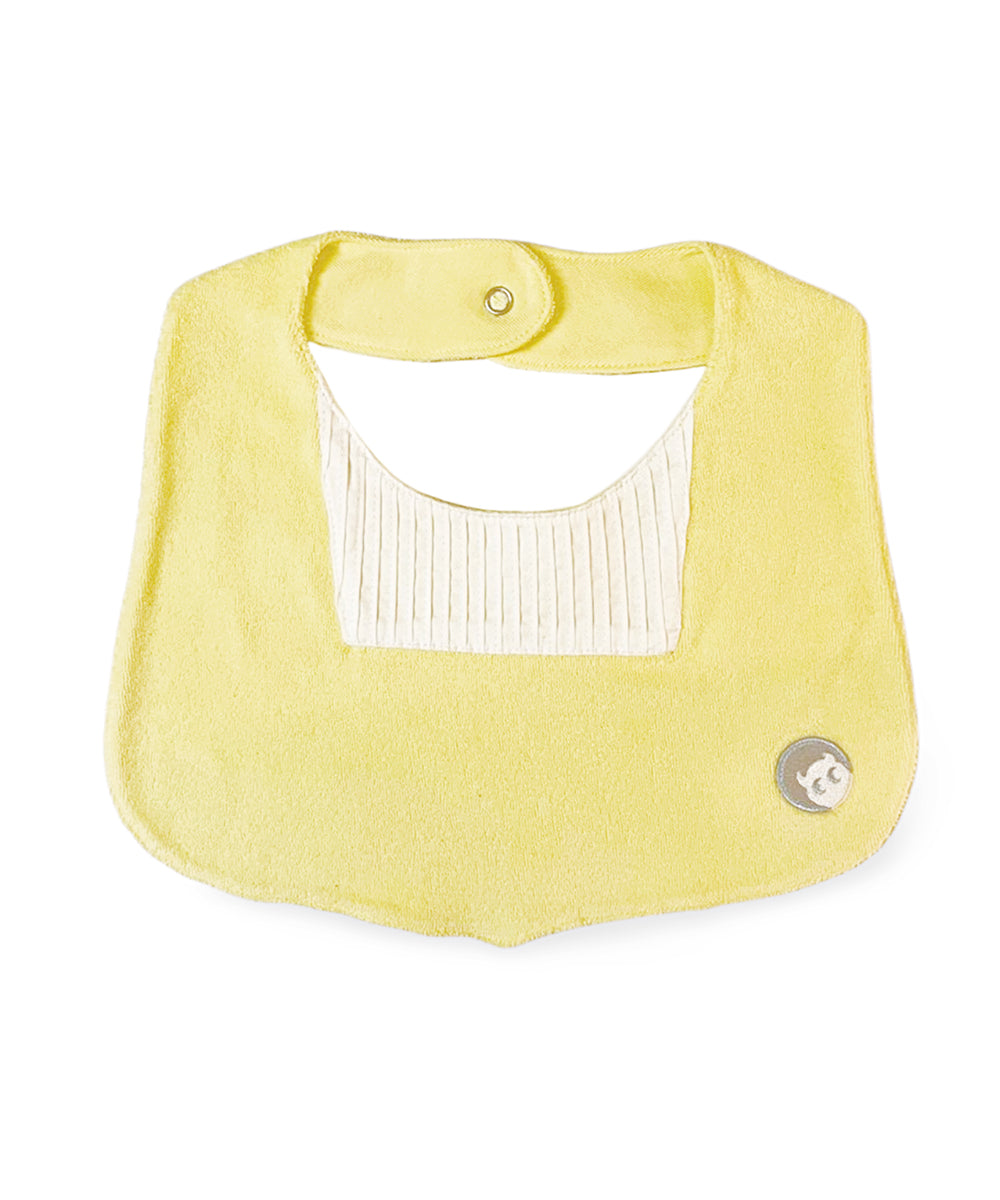 Main | Toddler Pinduck Little Gentleman Bib | Patchwork Accordion Fold | 100% organic cotton