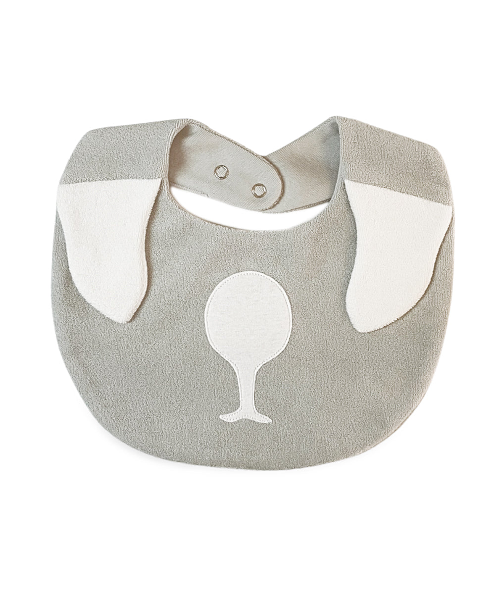 Main | Happy Face Series for Toddlers: Big Nose Dog Bib | Animal Face Stitching | 100% Organic Cotton