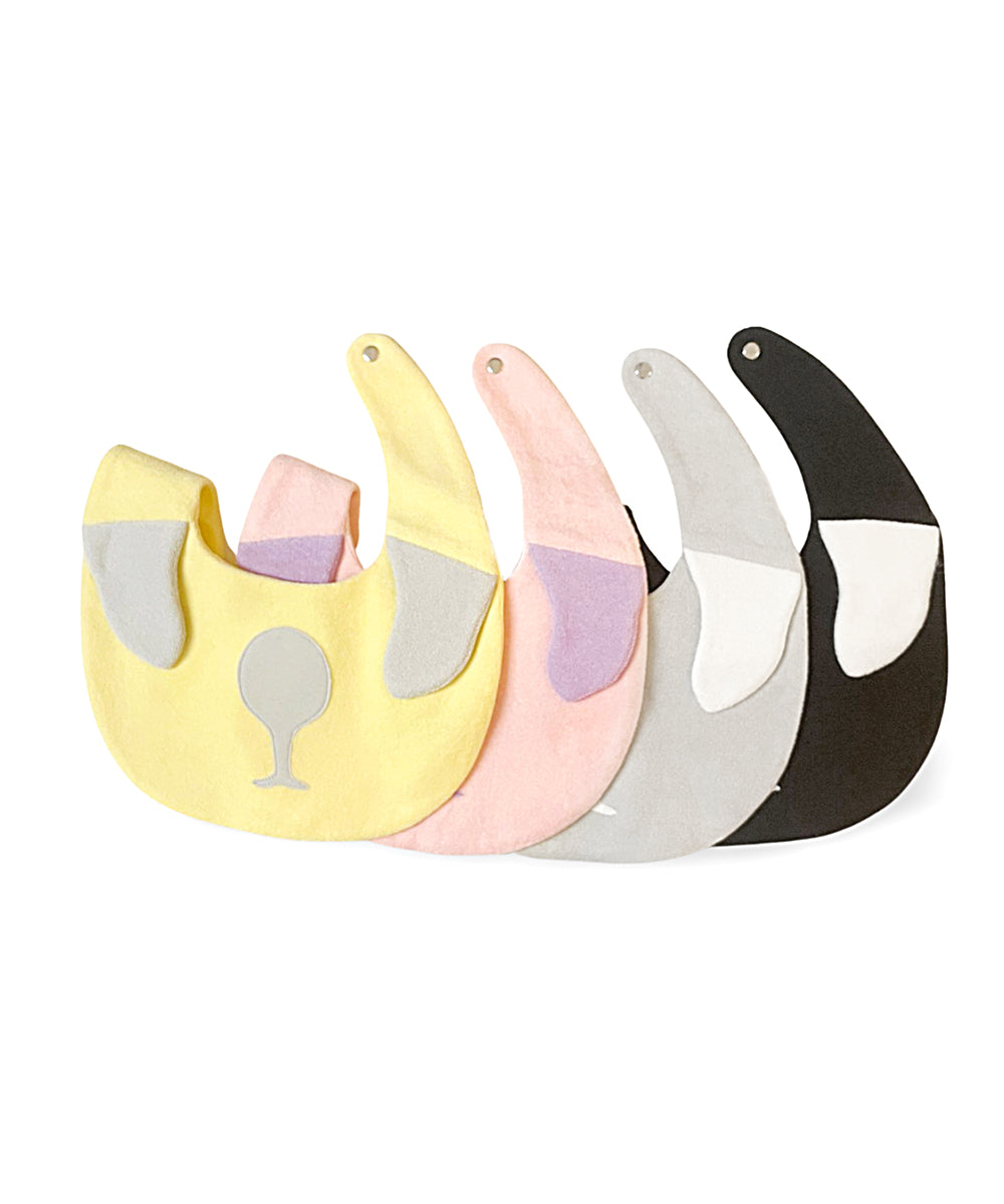 Main | Happy Face Series for Toddlers: Big Nose Dog Bib | Animal Face Stitching | 100% Organic Cotton