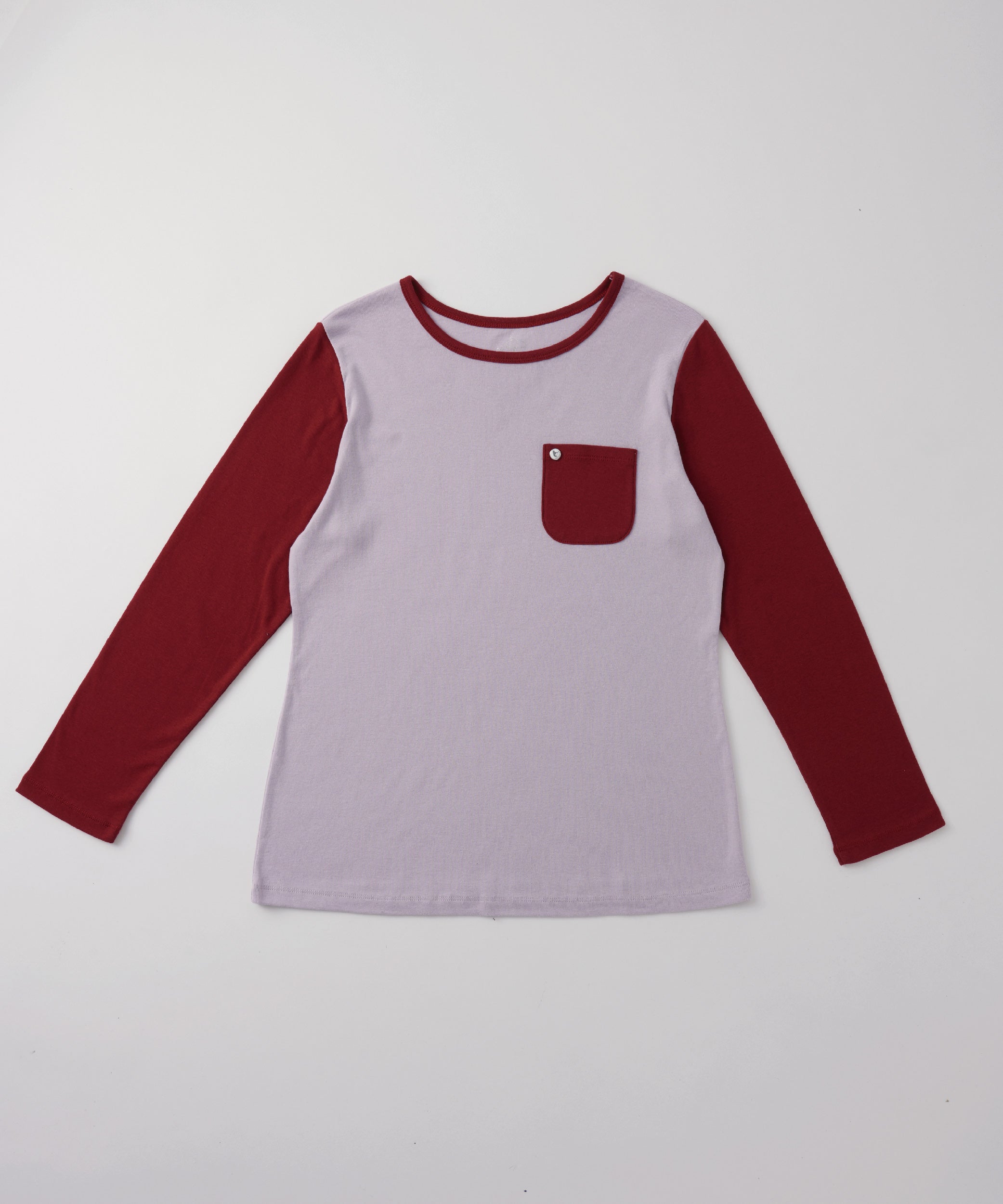 Basic | 成人 100%有機棉居家套組-女士(野莓) | 拼接 | 100% 有機棉