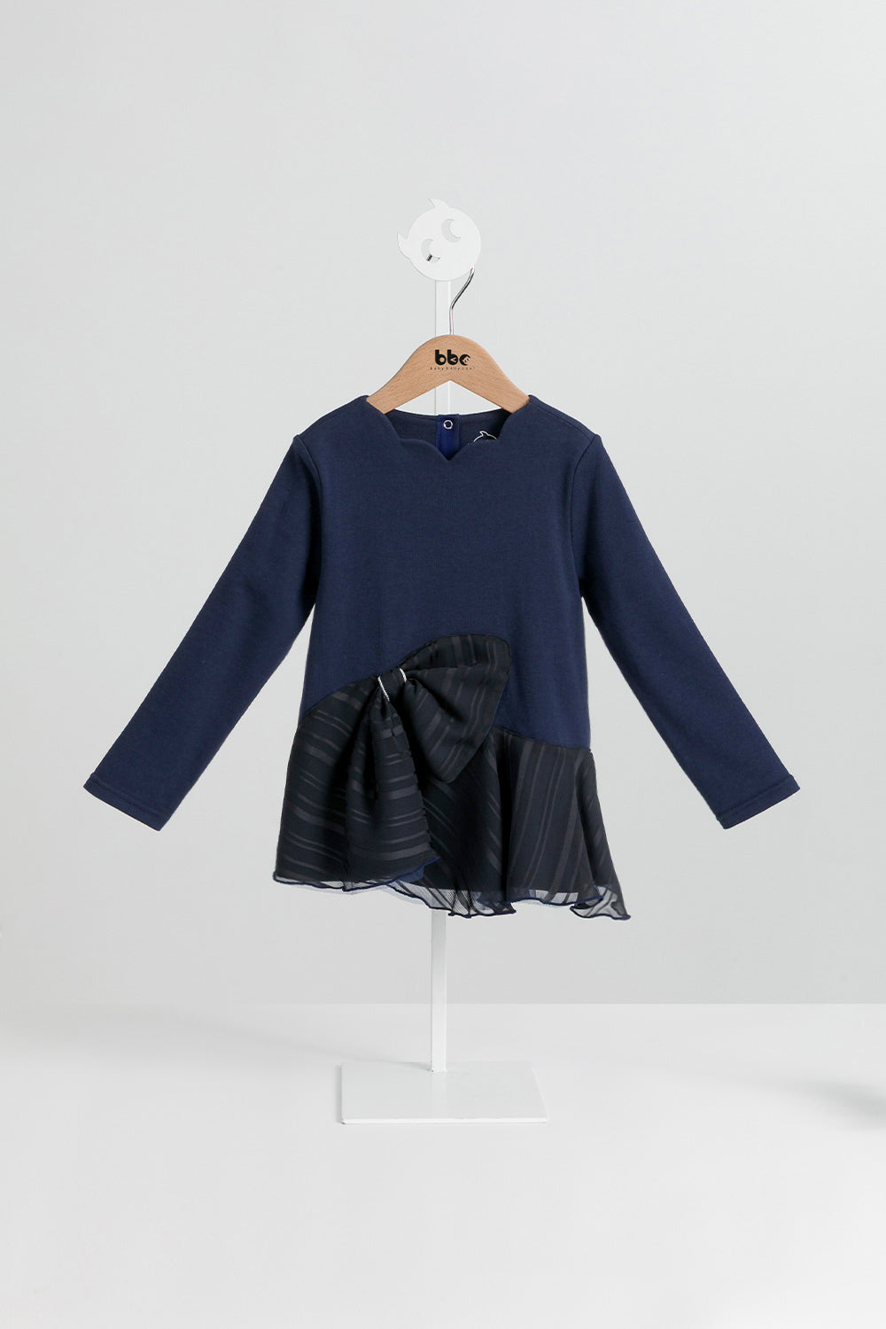 Main | 女童 Ribbon Bloom拼接上衣 | 長袖拼接 荷葉 蝴蝶結 | 100%有機棉