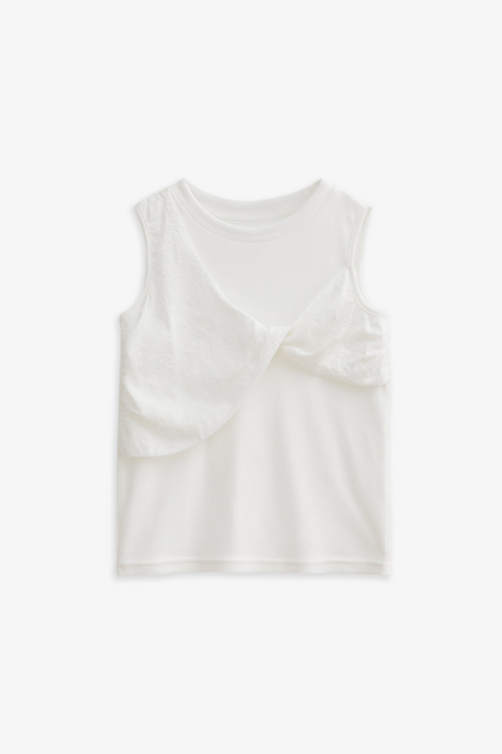 【預購】Luxury | 女童 Mini Fleur 立體扭結造型背心上衣