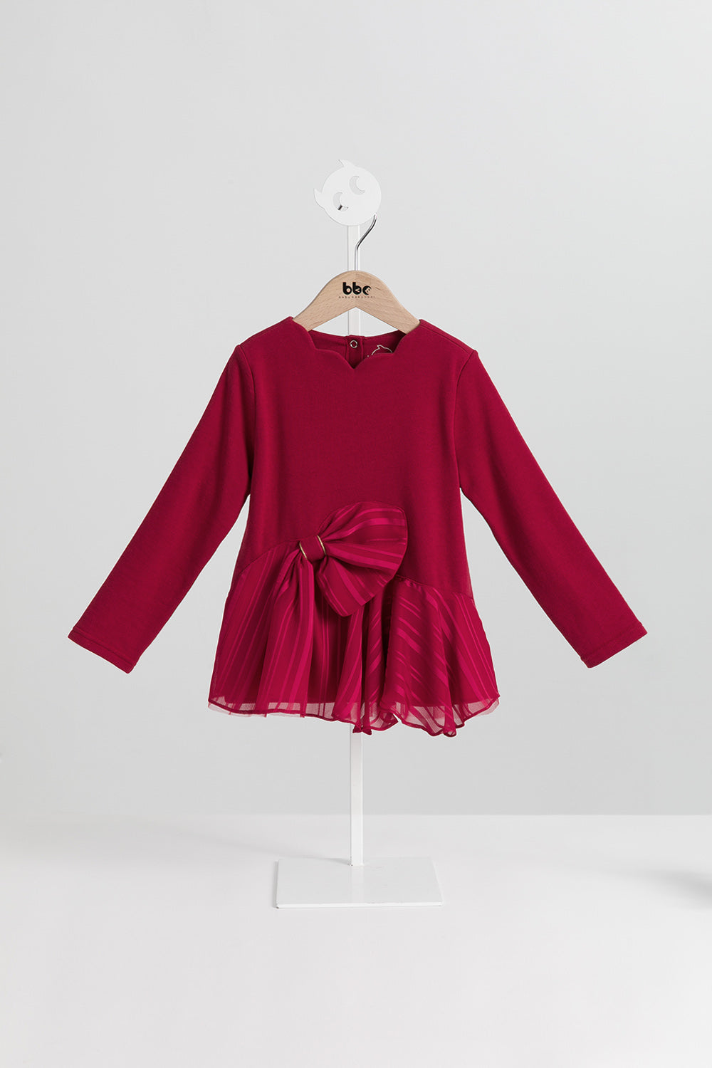 Main | 女童 Ribbon Bloom拼接上衣 | 長袖拼接 荷葉 蝴蝶結 | 100%有機棉