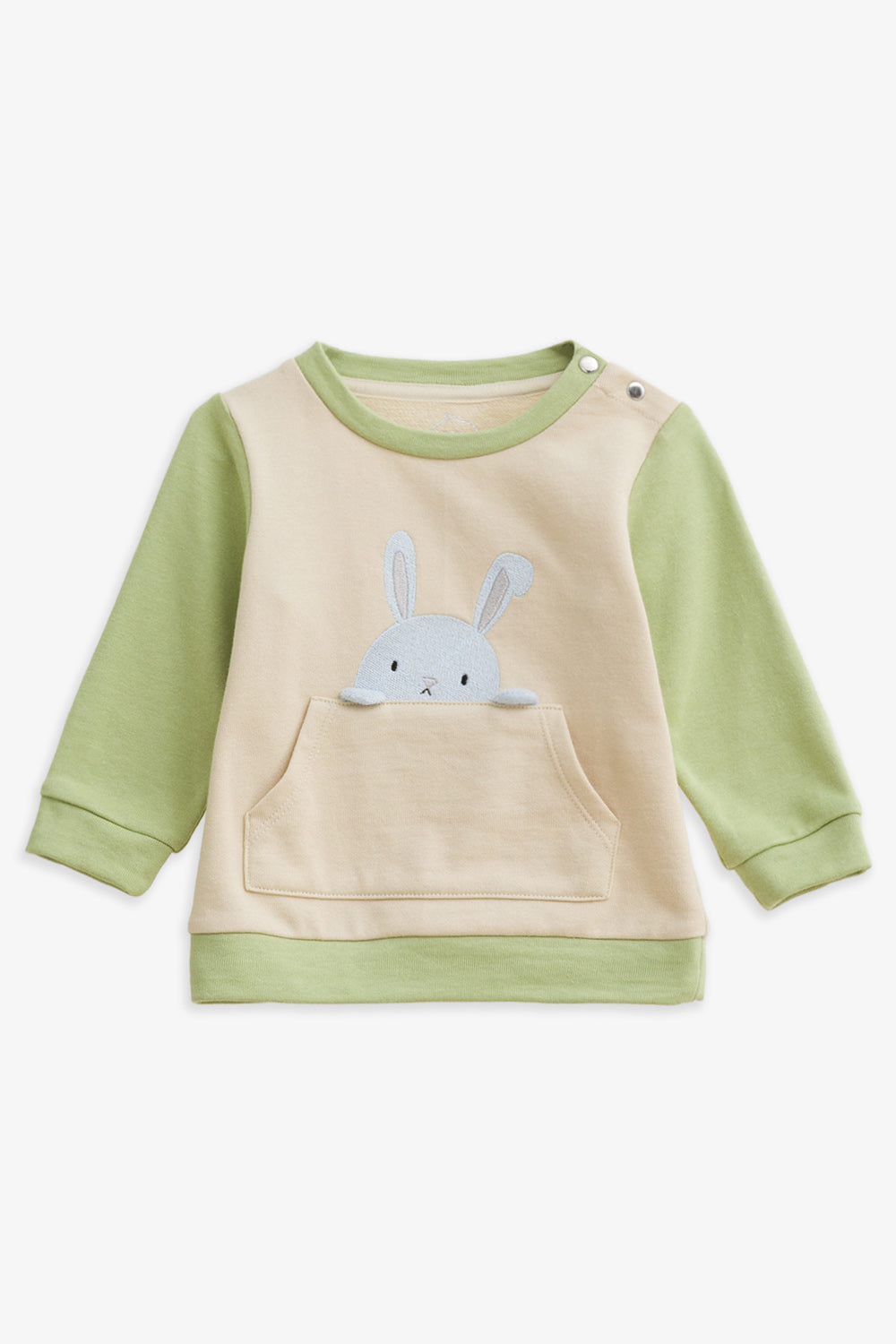 Main | 幼兒 Peek-A-Boo 兔子刺繡大口袋肩開扣長袖上衣