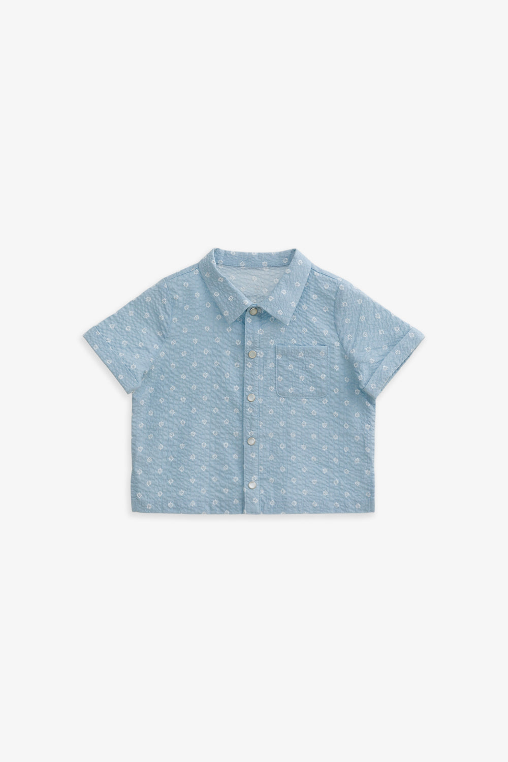 【預購】Luxury | 幼兒 Soft Motif 立體肌理 西裝領口袋襯衫