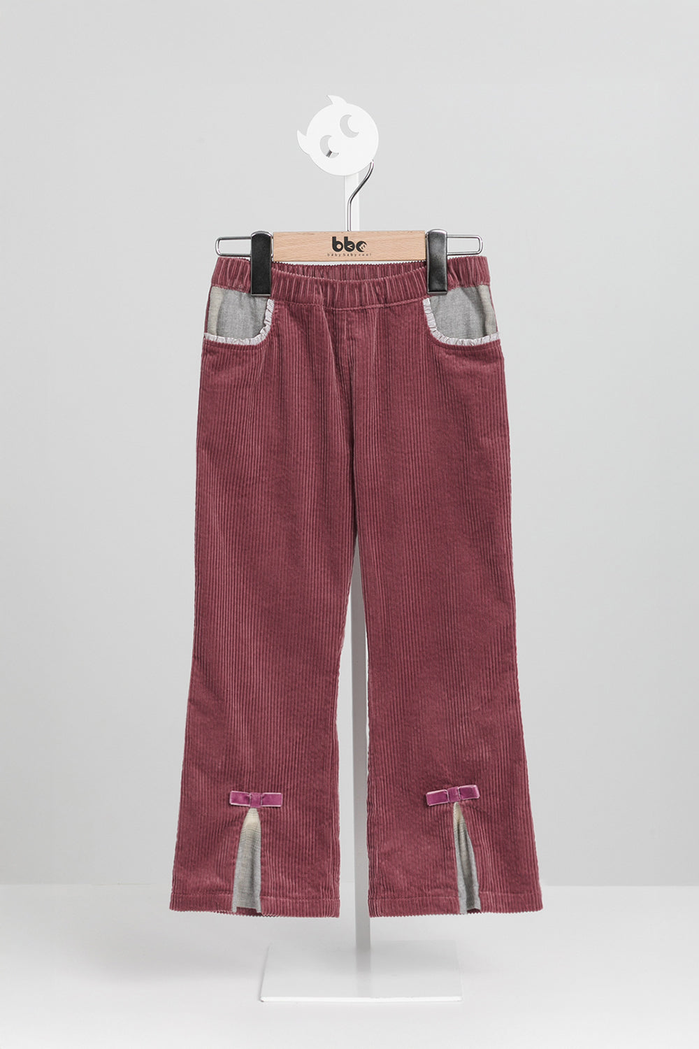 【預購】Luxury | 女童 Wiggle燈芯絨長褲 | 蝴蝶結 荷葉 活摺