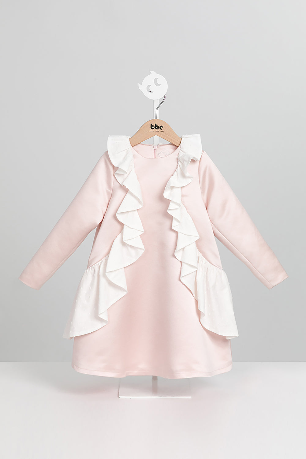 【訂製款】Luxury | 女童 訂製-Sprinkles瑪芬荷葉洋裝 | 長袖荷葉 波浪 立體剪裁