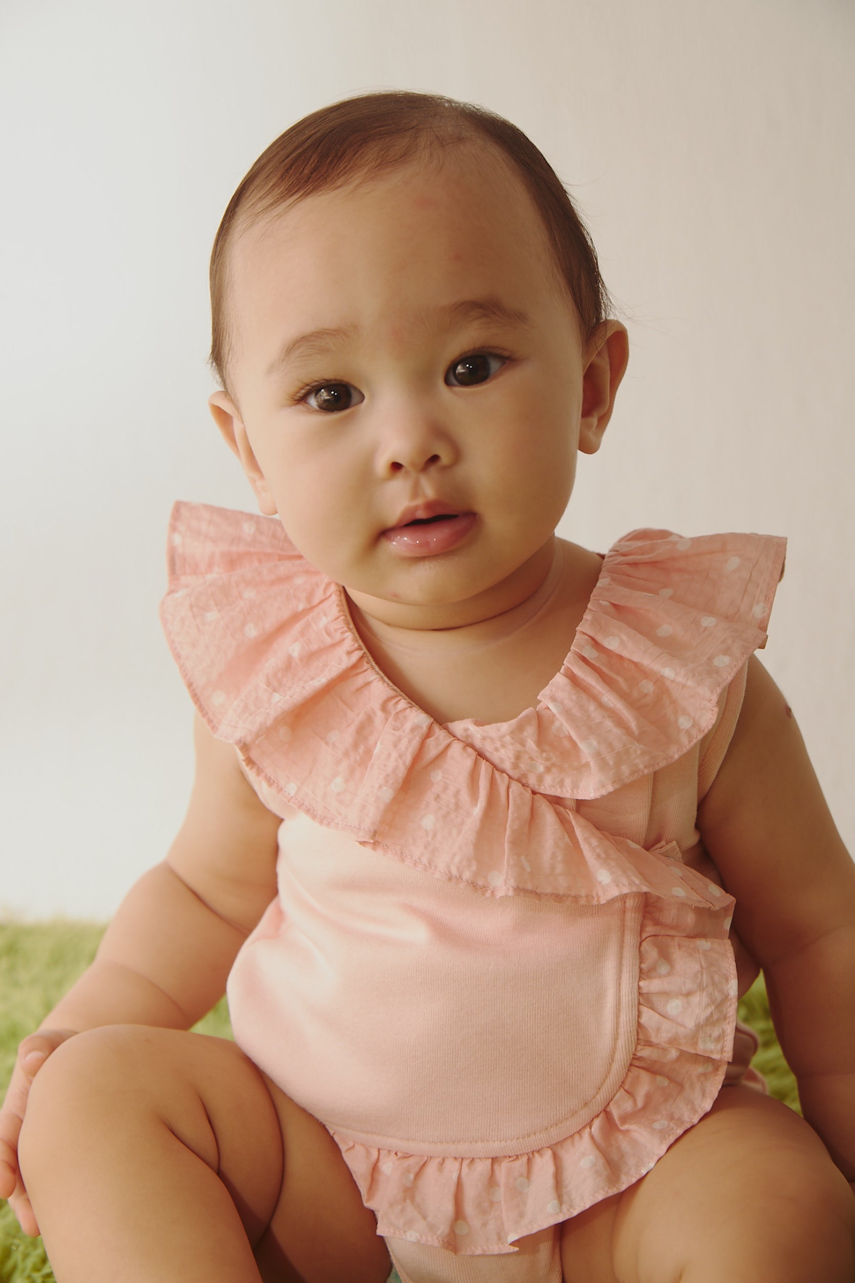 Main | Toddler Wave Series - Backless Lotus Leaf Bodysuit | Lotus Leaf Splicing | 100% Organic Cotton