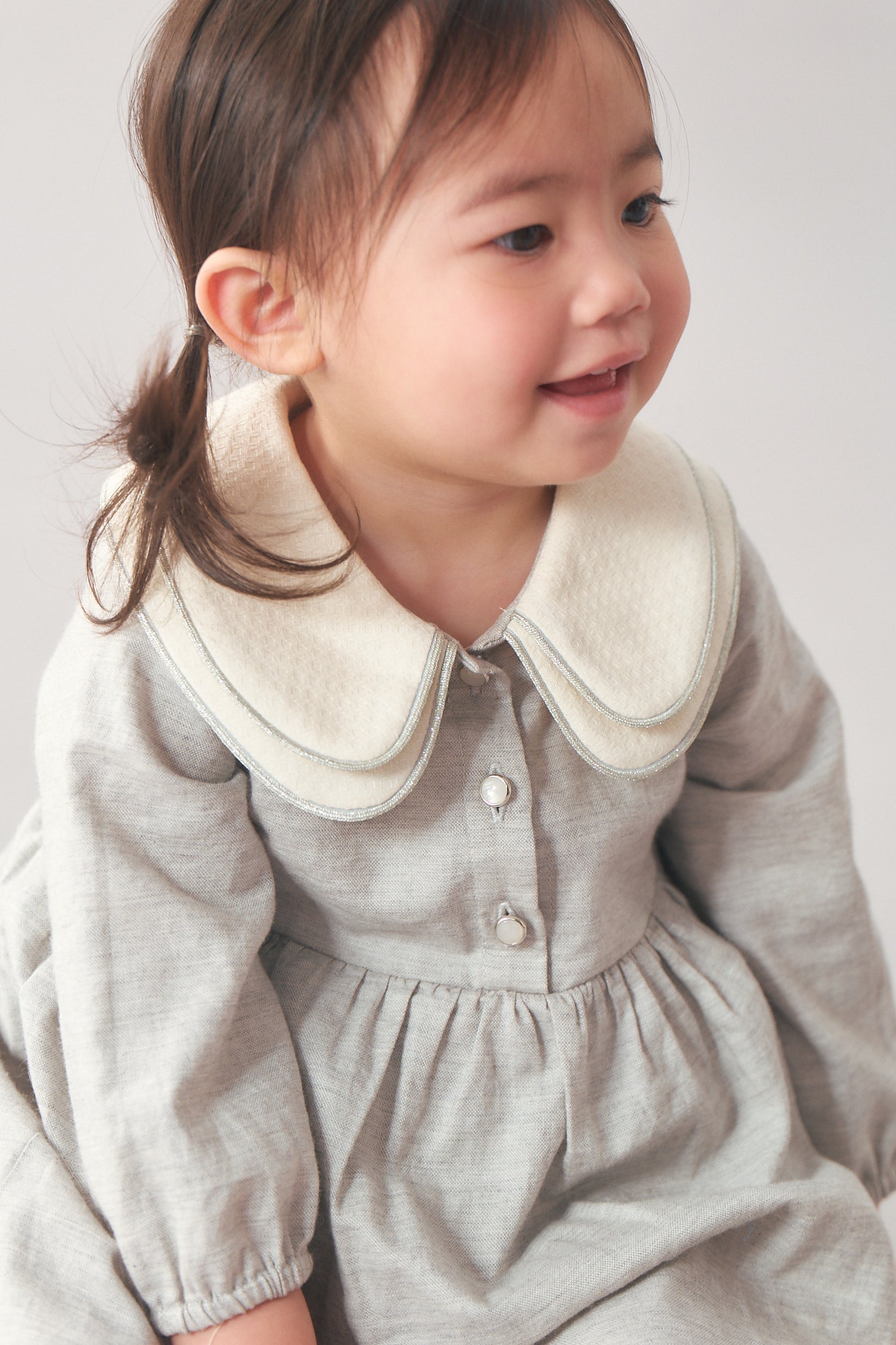 Main | Toddler Elegant Double Neck Dress Bodysuit | Double Neck | 100% Organic Cotton