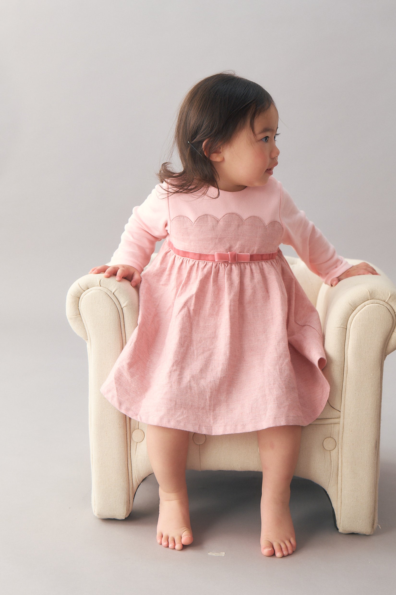 Main | Toddler Chanson Dress Bodysuit | Petals | 100% organic cotton