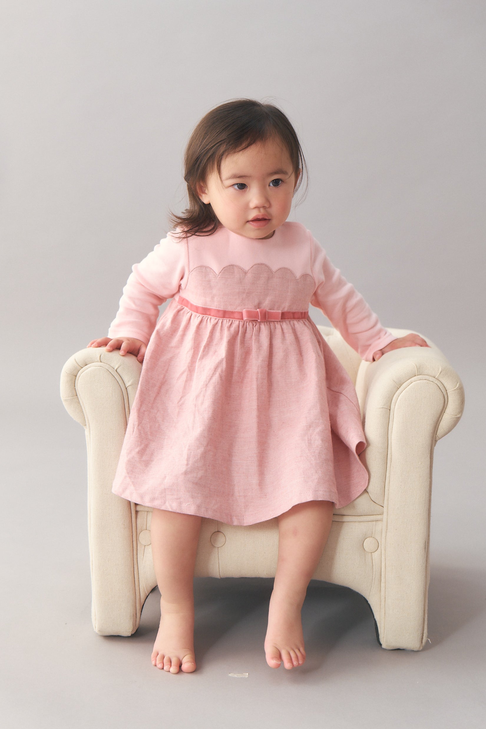 Main | Toddler Chanson Dress Bodysuit | Petals | 100% organic cotton