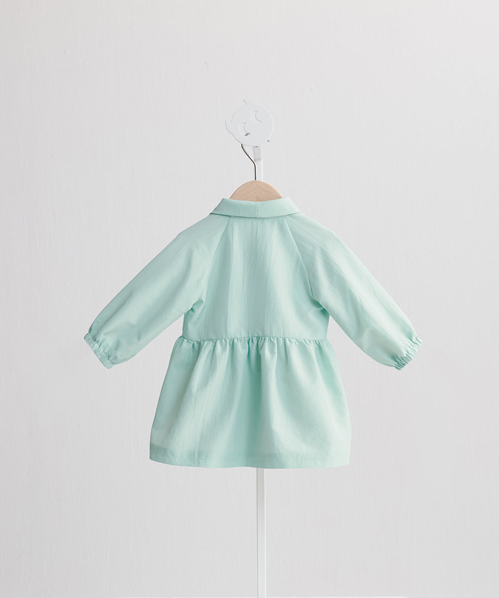 Luxury | Toddler crescent collar trench coat | Small lapel