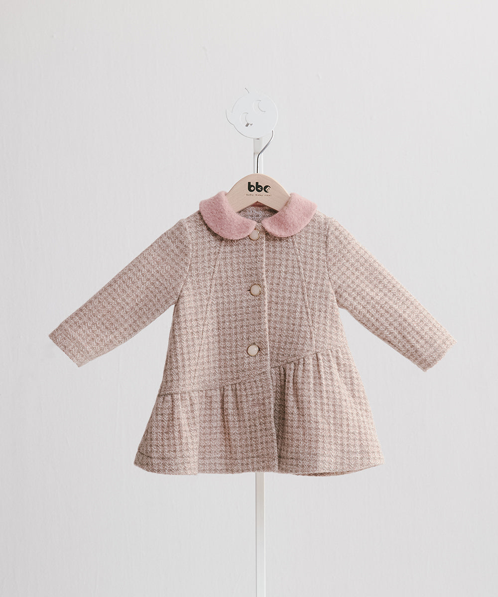 Luxury | 幼兒 馬卡龍甜心羊毛大衣 | 小圓領