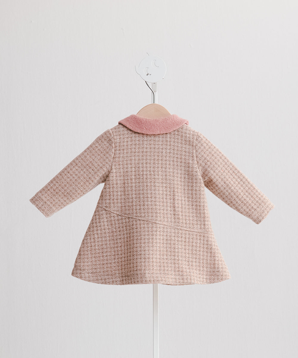 Luxury | 幼兒 馬卡龍甜心羊毛大衣 | 小圓領
