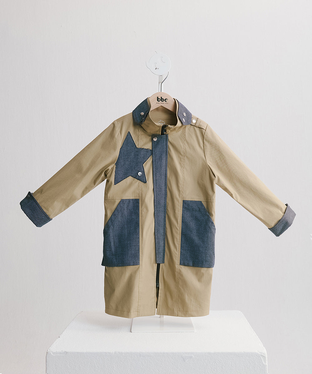 Luxury | 男童 摘星立領風衣外套 | 星星