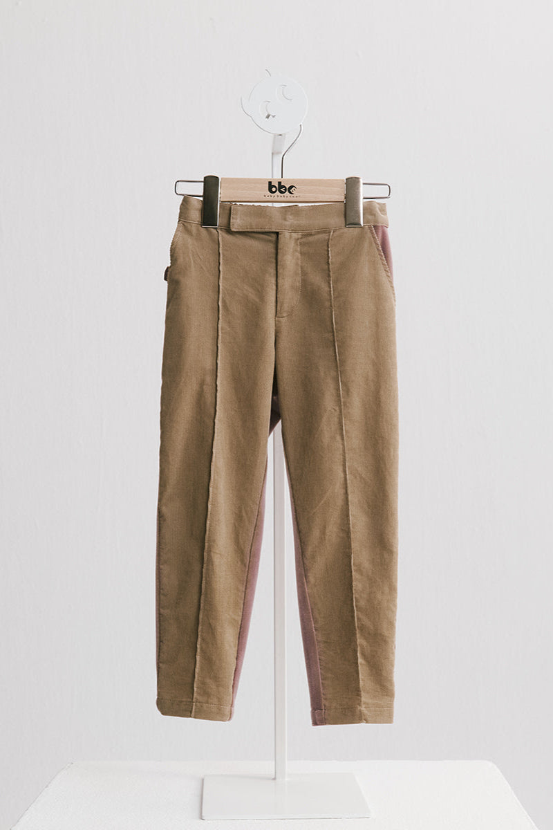 Luxury | 男童 皇家西裝褲 | 拼接