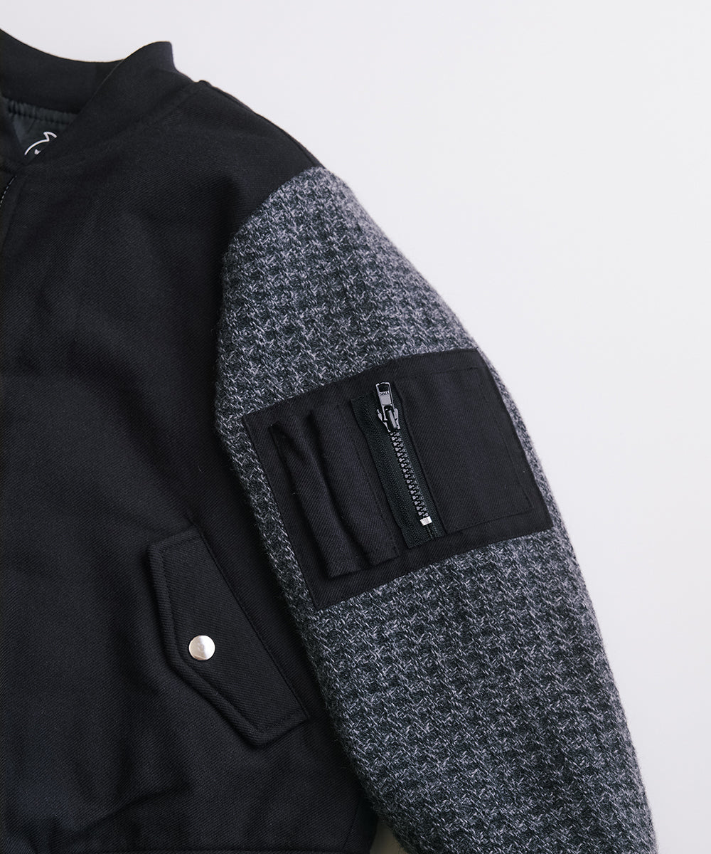 Luxury | 男童 MA-1飛行夾克 | 拼接