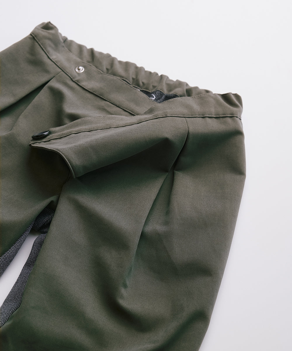 Luxury | 男童 皇家側邊釦西裝褲 | 拼接 條紋