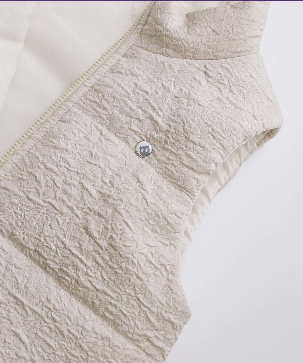 Luxury | 女童 貝拉長版鋪棉背心裙 | 波浪