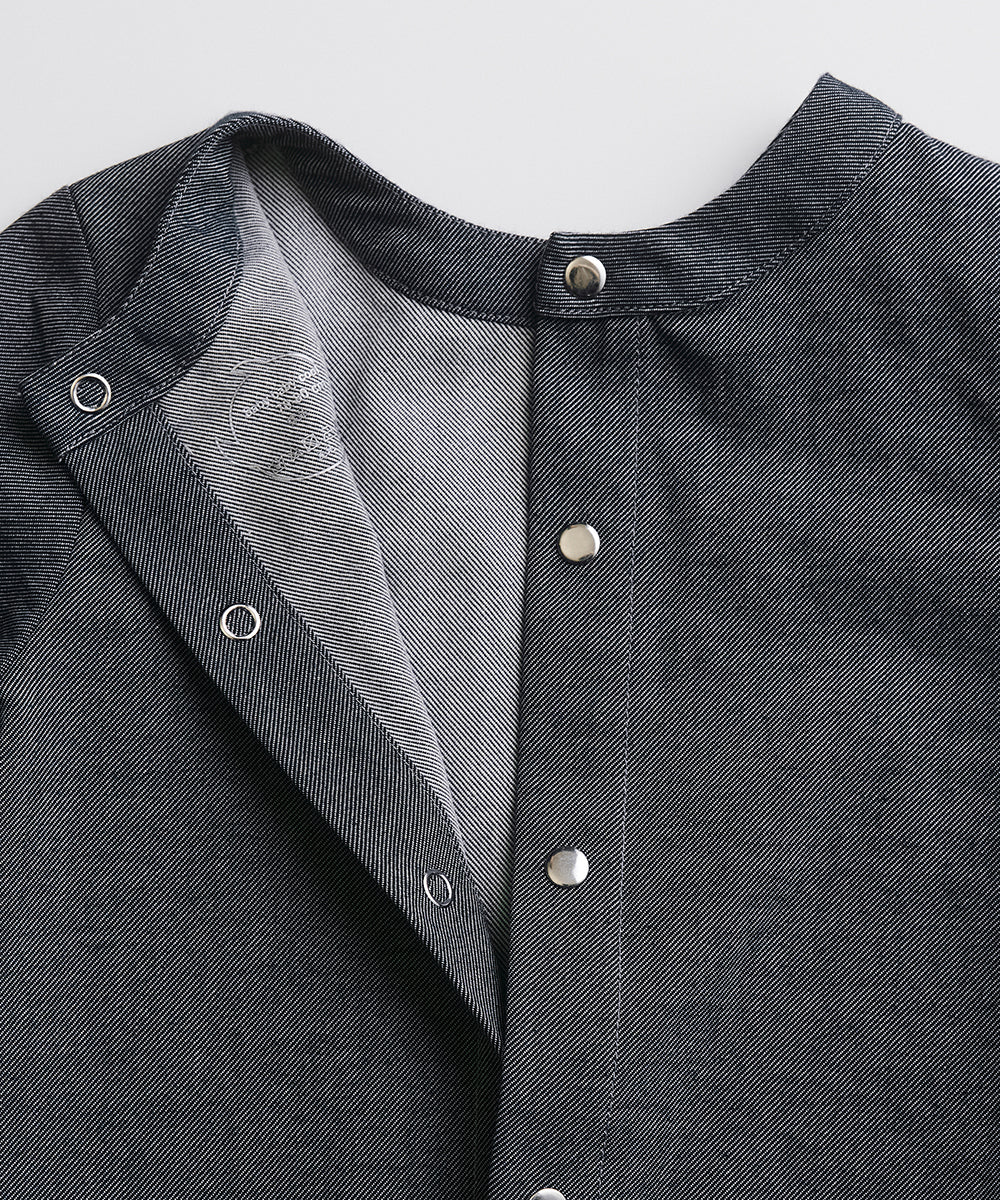 Main | Toddler Organic Cotton Denim Patch Top | Two-Way | 100% Organic Cotton