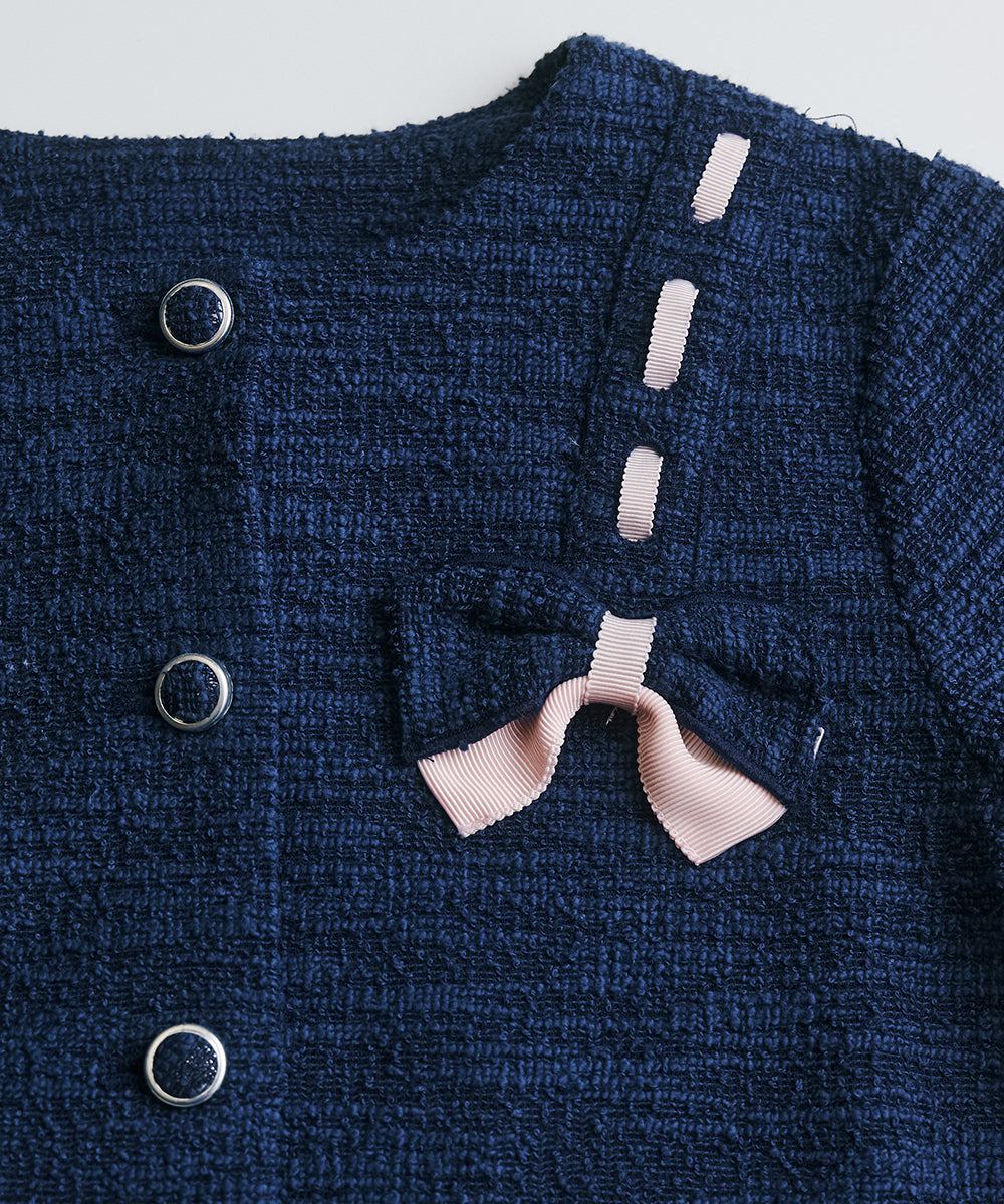 Luxury | Girls Moonlight Double Butterfly Short Jacket | Bow
