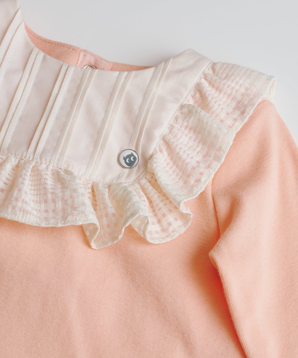 Main | Toddler Baroque Ruffle Long Sleeve Dress | Ruffles | 100% organic cotton