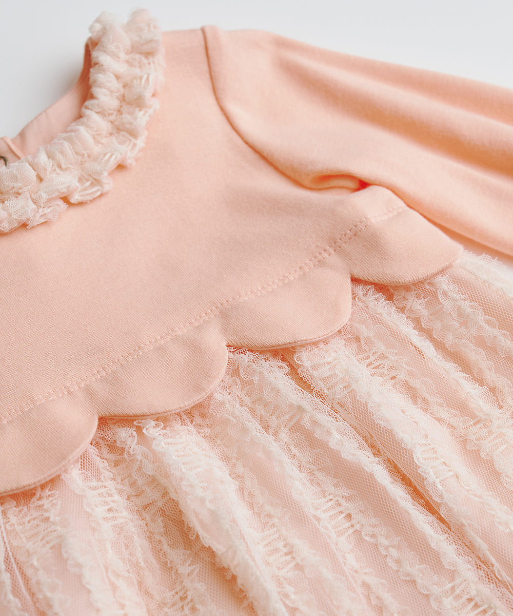 Main | Toddler Cloud Tulle Dress | Petals | 100% organic cotton