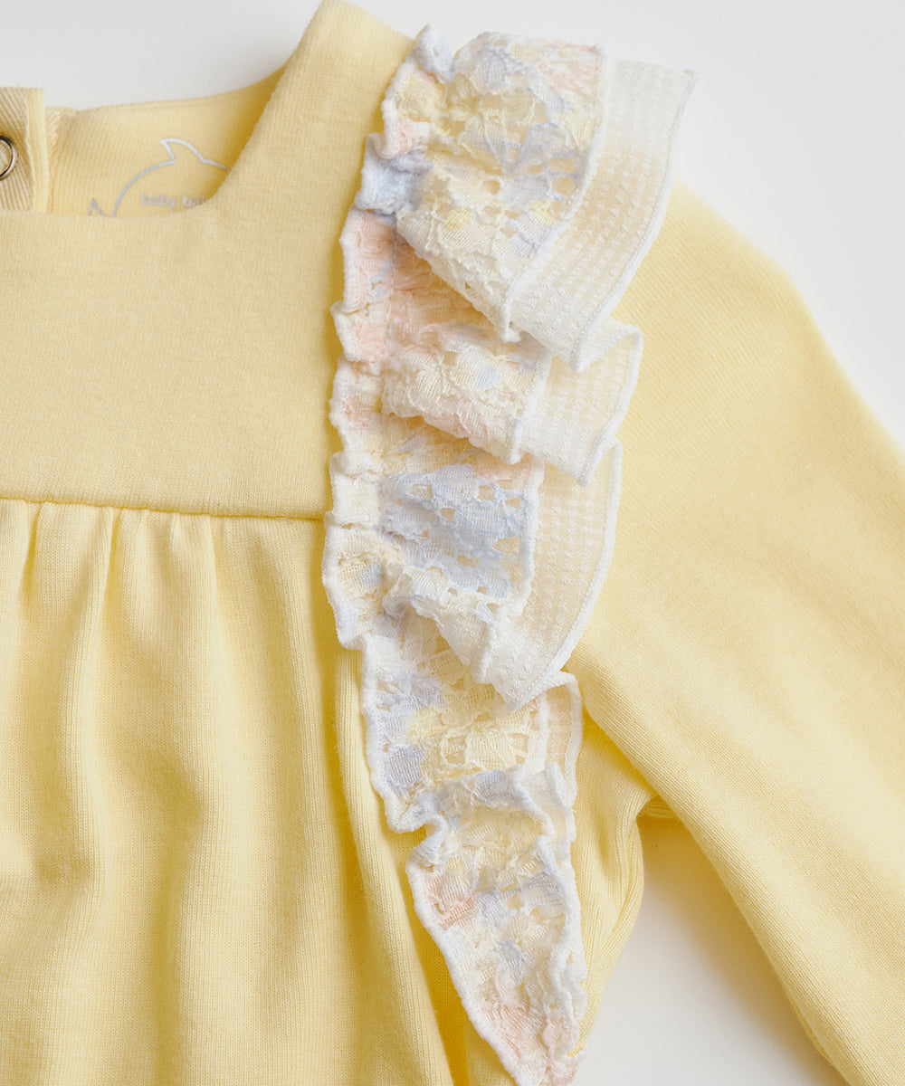 Main | Toddler neon wing lace bodysuit | Lotus leaf | 100% organic cotton