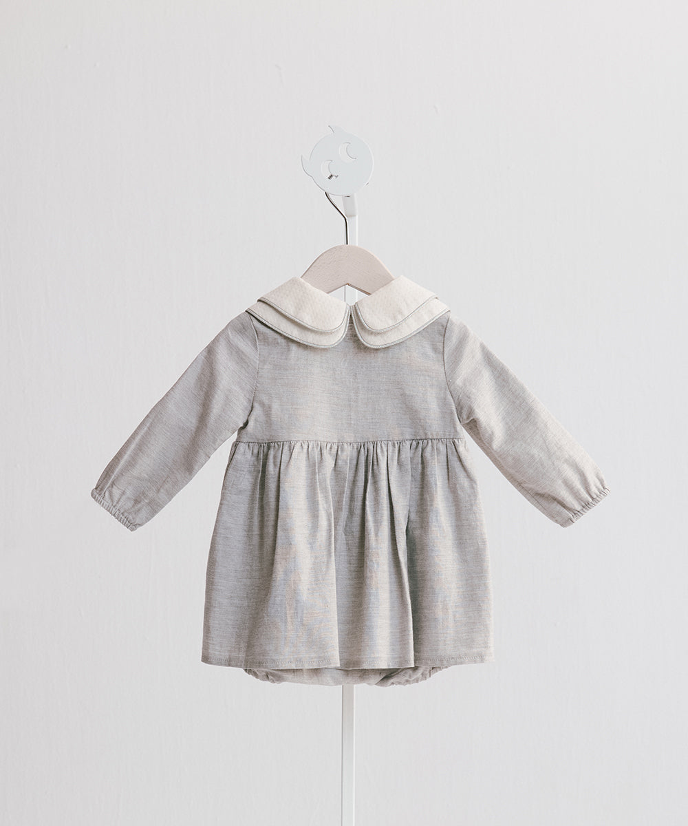 Main | Toddler Elegant Double Neck Dress Bodysuit | Double Neck | 100% Organic Cotton