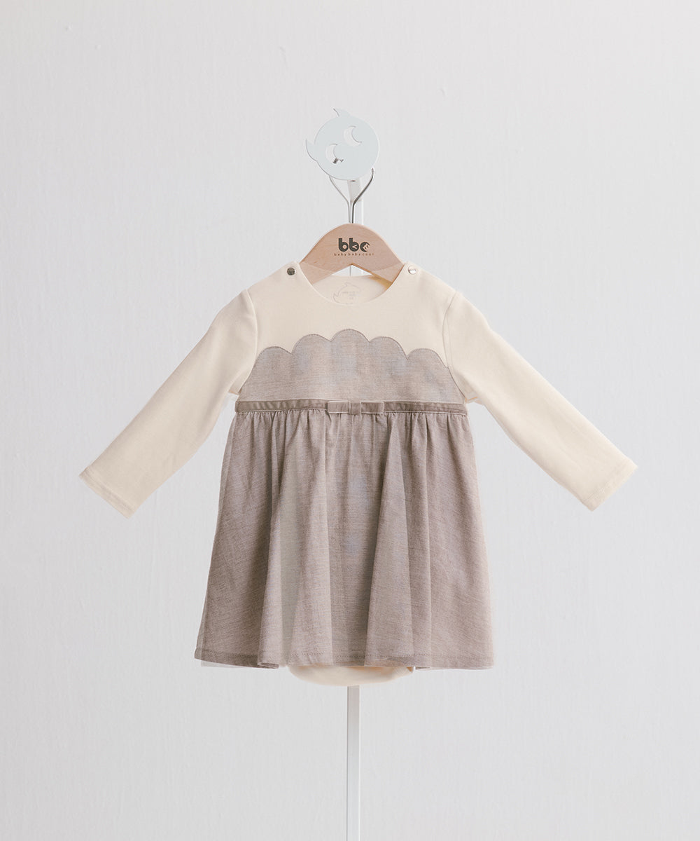 Main | Toddler Chanson Dress Bodysuit | Petals | 100% organic cotton