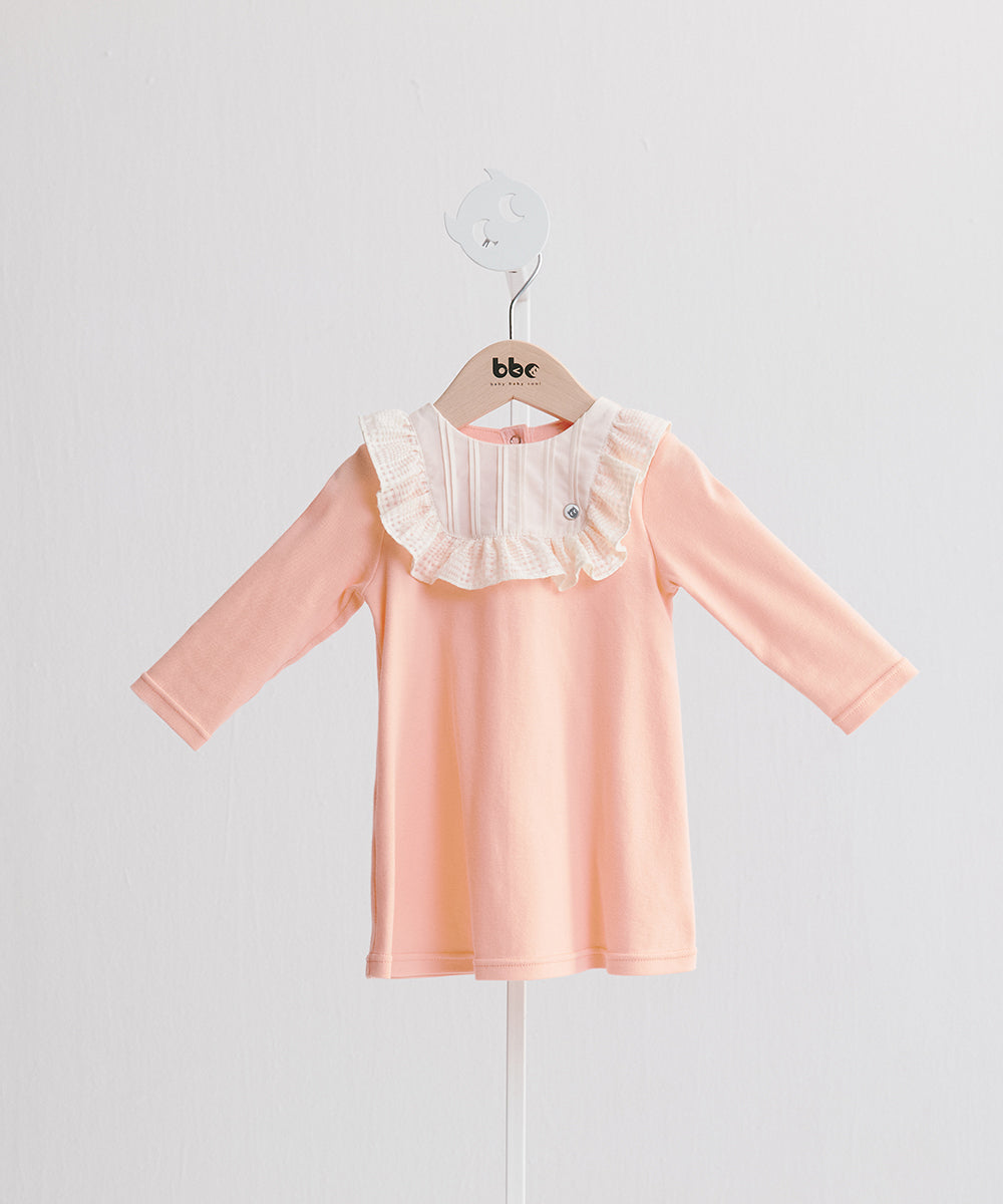 Main | Toddler Baroque Ruffle Long Sleeve Dress | Ruffles | 100% organic cotton