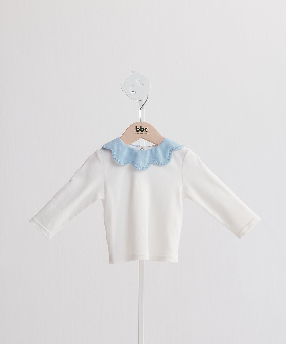 Main | Toddler Pearl Petal Collar Top | Petals | 100% organic cotton