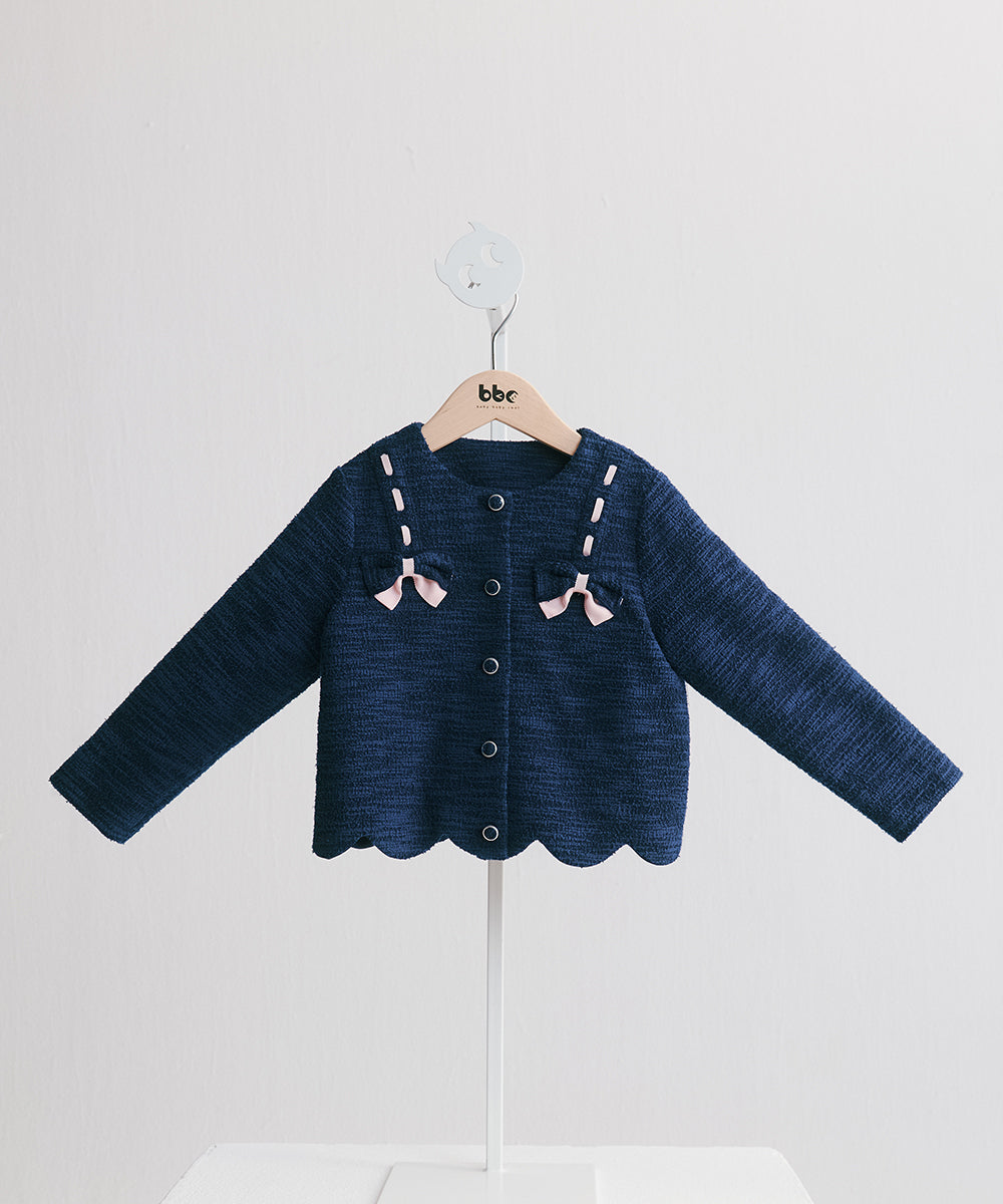 Luxury | Girls Moonlight Double Butterfly Short Jacket | Bow