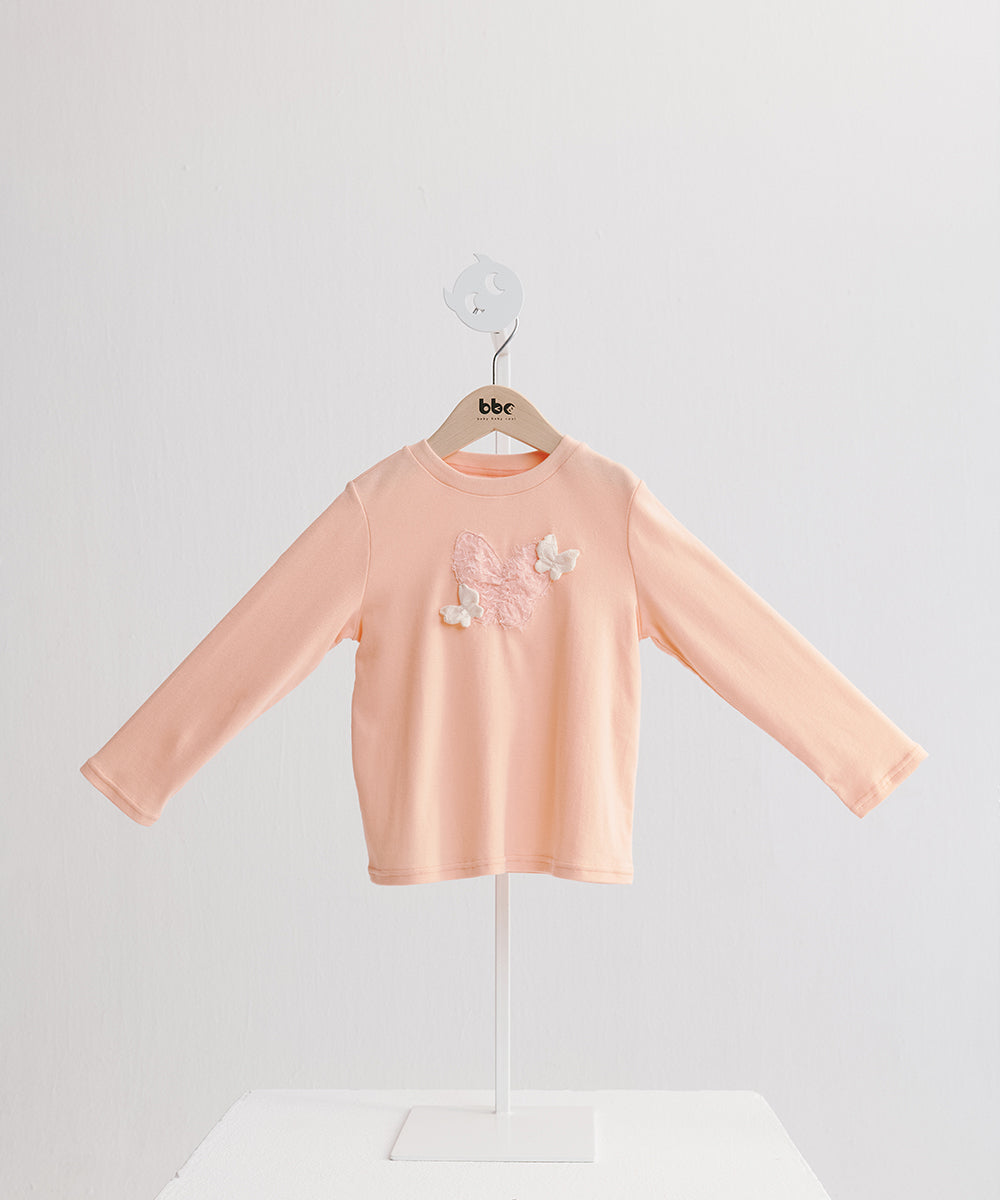 Main | Girls Butterfly Flying Top | Bow | 100% organic cotton