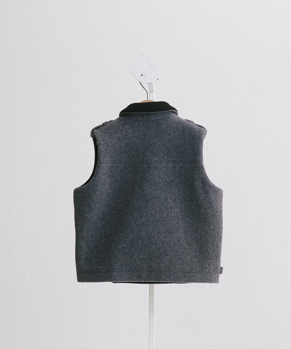 Luxury | 男童 皇家毛呢西裝背心 | 大翻領