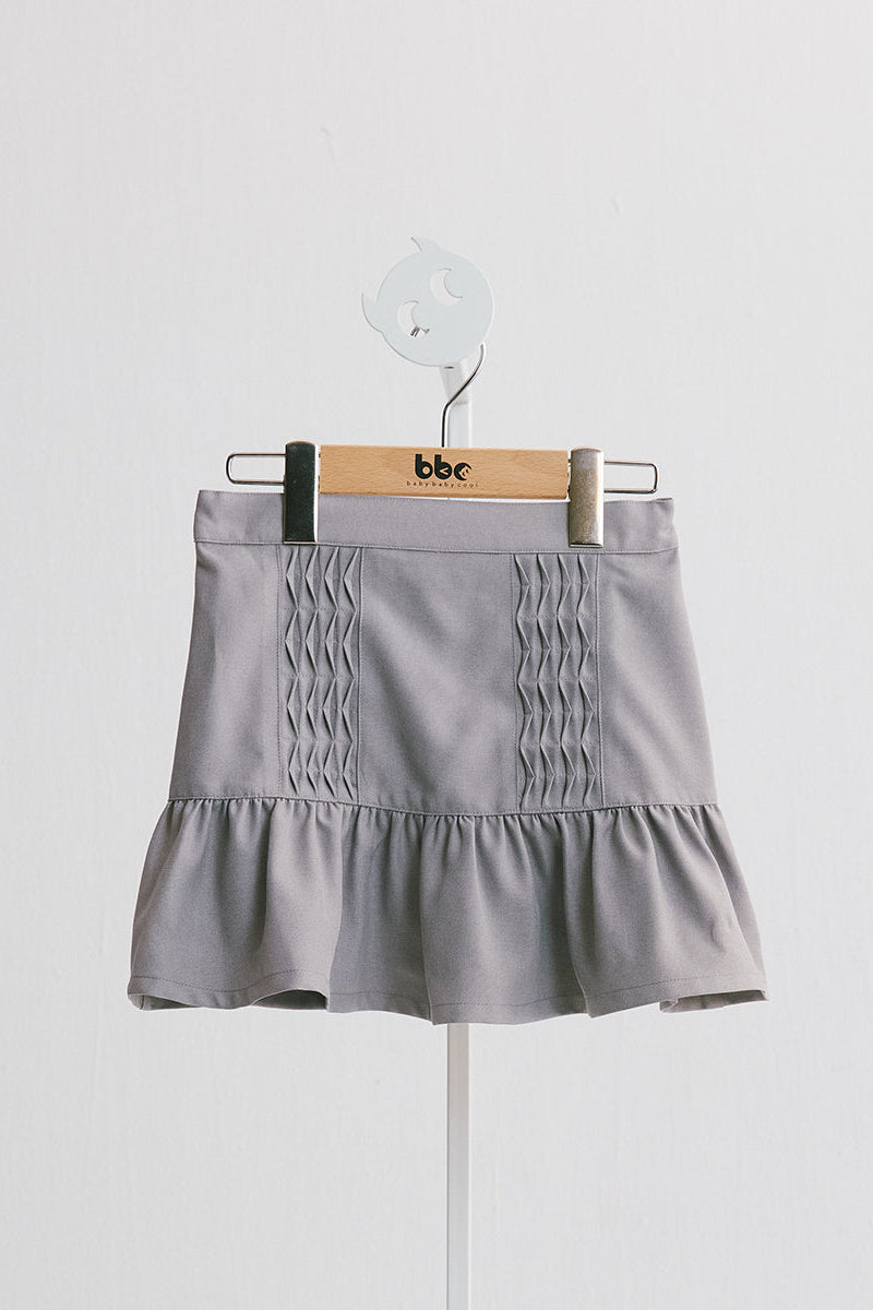 Luxury | Girls Pinduck Academy Skirt | Accordion Fold