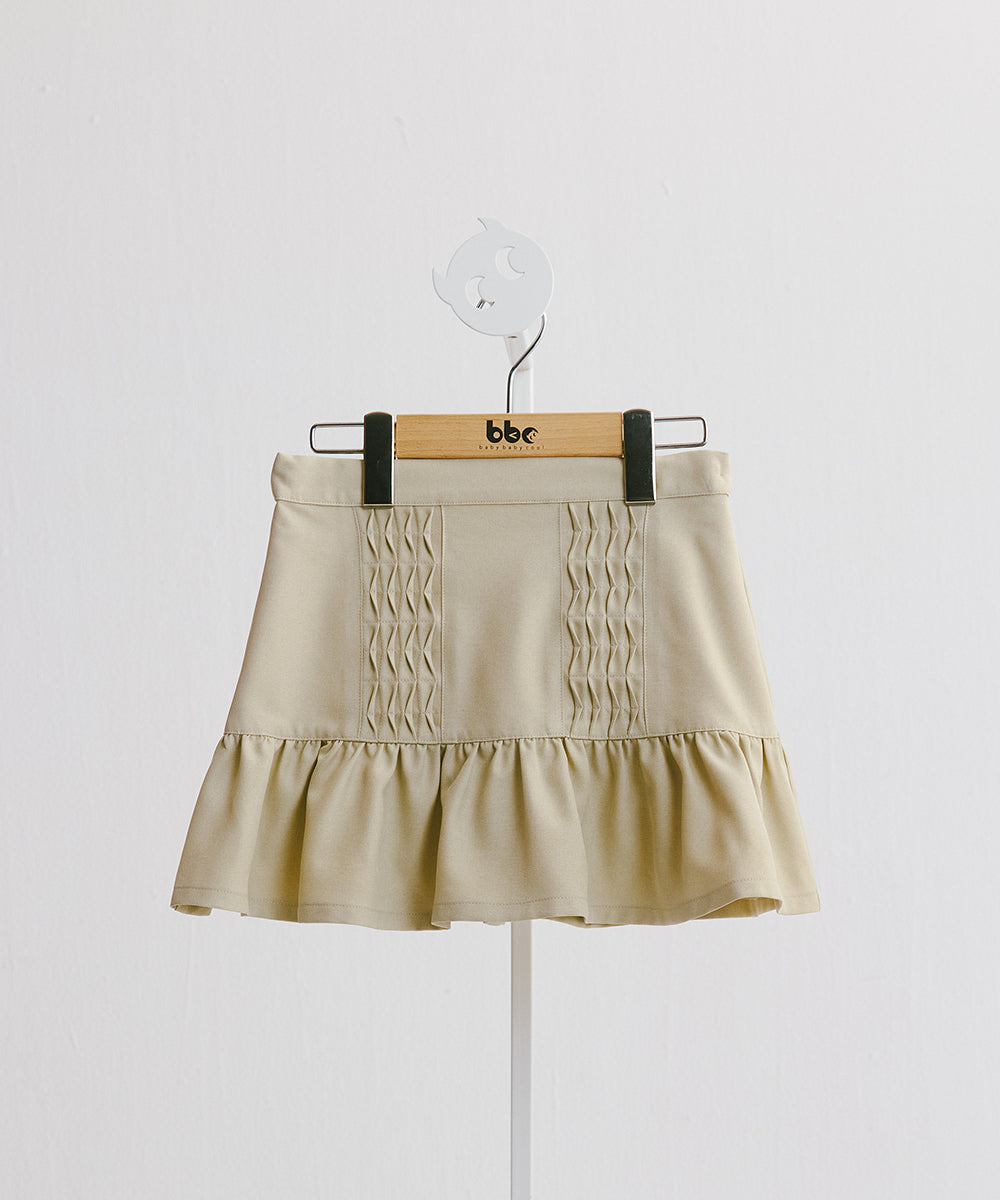 Luxury | Girls Pinduck Academy Skirt | Accordion Fold