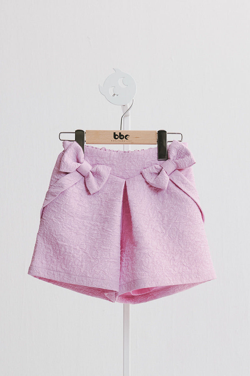 Luxury | Girls Sweetheart Double Bow Shorts | Bow