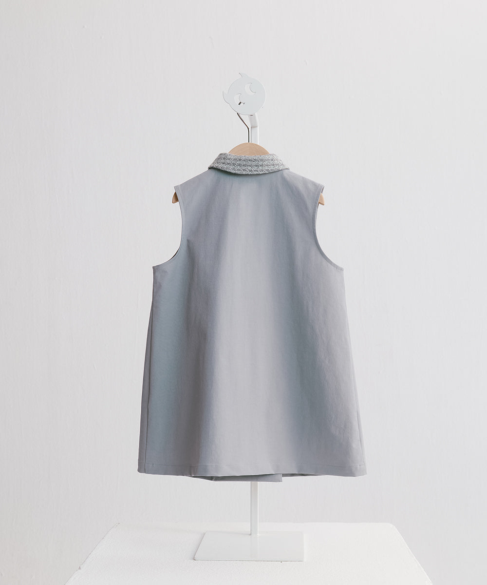 Luxury | 女童 花瓣造型兩穿羊毛防風大衣 | 可拆式