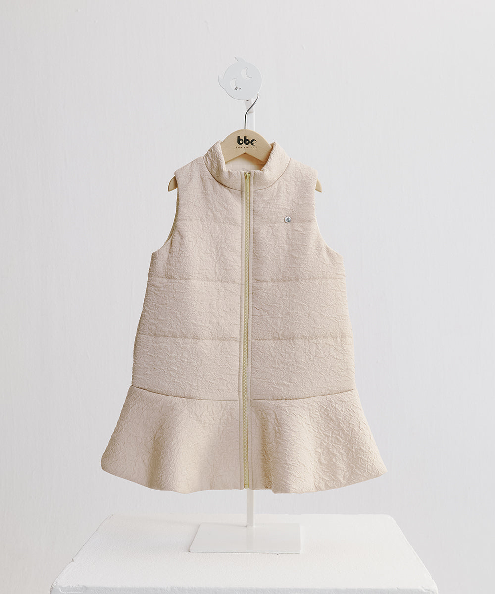 Luxury | 女童 貝拉長版鋪棉背心裙 | 波浪