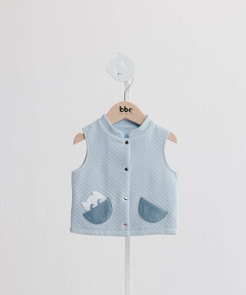 Main | Toddler Elf Vest with Stand-up Collar | Elf Logo | 100% Organic Cotton