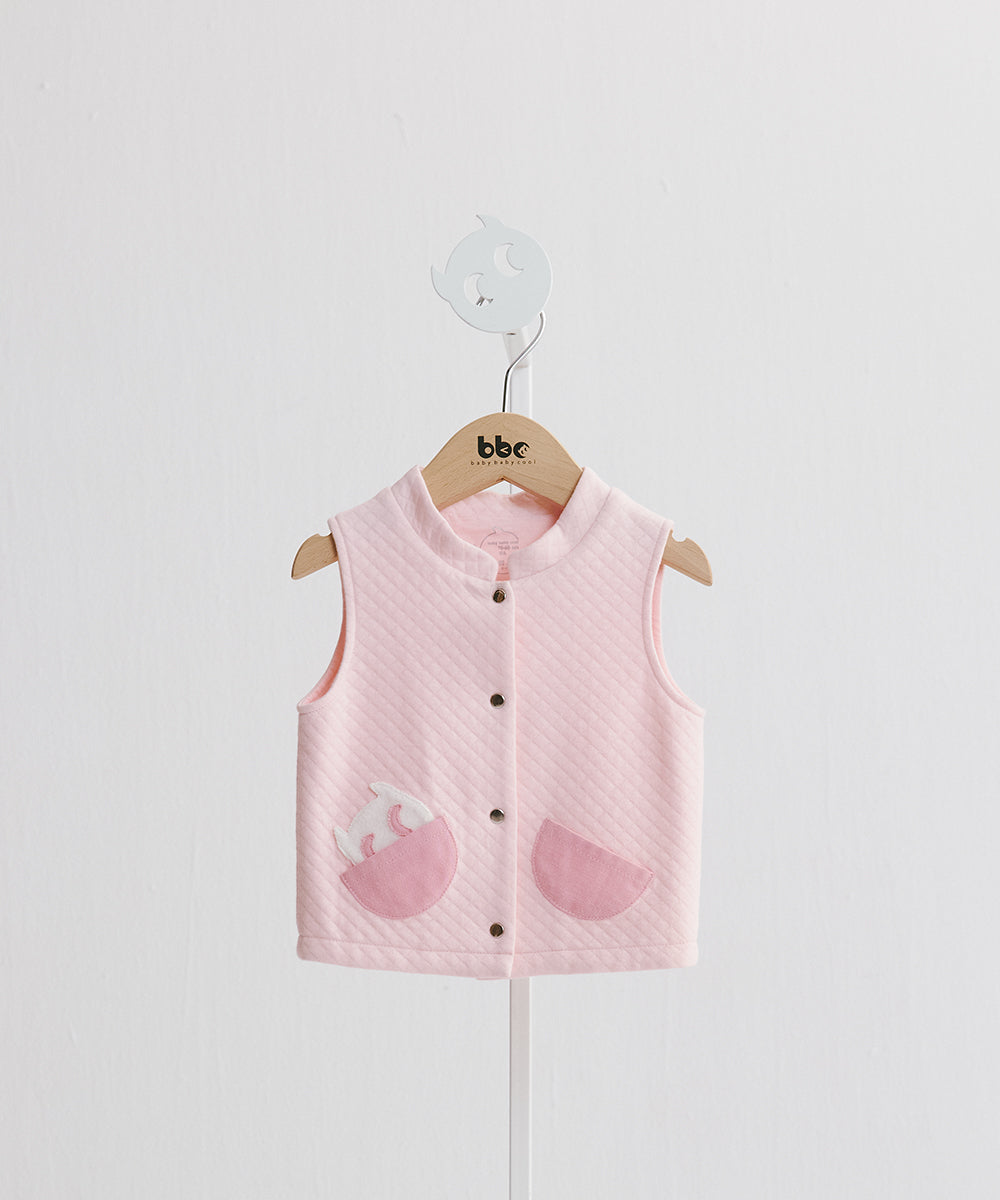Main | Toddler Elf Vest with Stand-up Collar | Elf Logo | 100% Organic Cotton