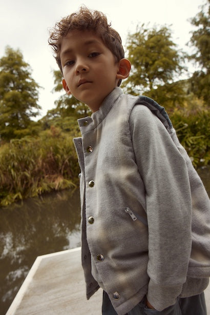 Main | Boys Adventure King Quilted Vest | Stitching | 100% organic cotton